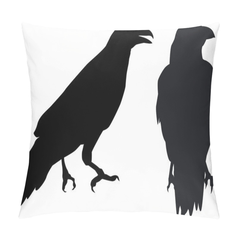 Personality  Raven Duet - Hugin And Munin Pillow Covers