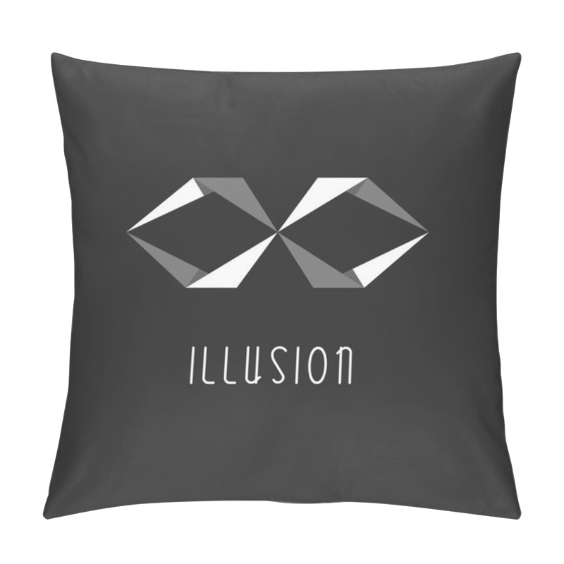 Personality  Geometric Illusion Logo Pillow Covers