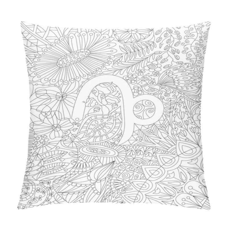 Personality  Hand-drawn Zodiac Sign Capricorn Pillow Covers