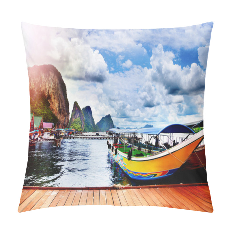 Personality  Beautiful Tropical Beach Landscape In Thailand Adaman Sea Pillow Covers