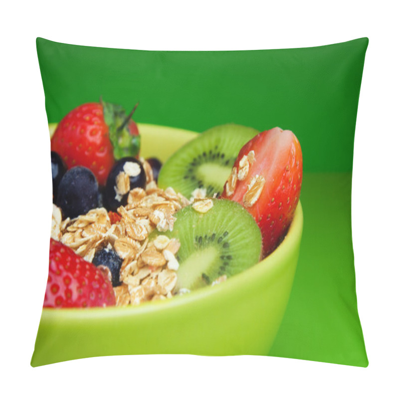 Personality  Healthy Muesli With Fruits Breakfast Pillow Covers