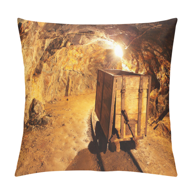 Personality  Underground Mine Tunnel Pillow Covers