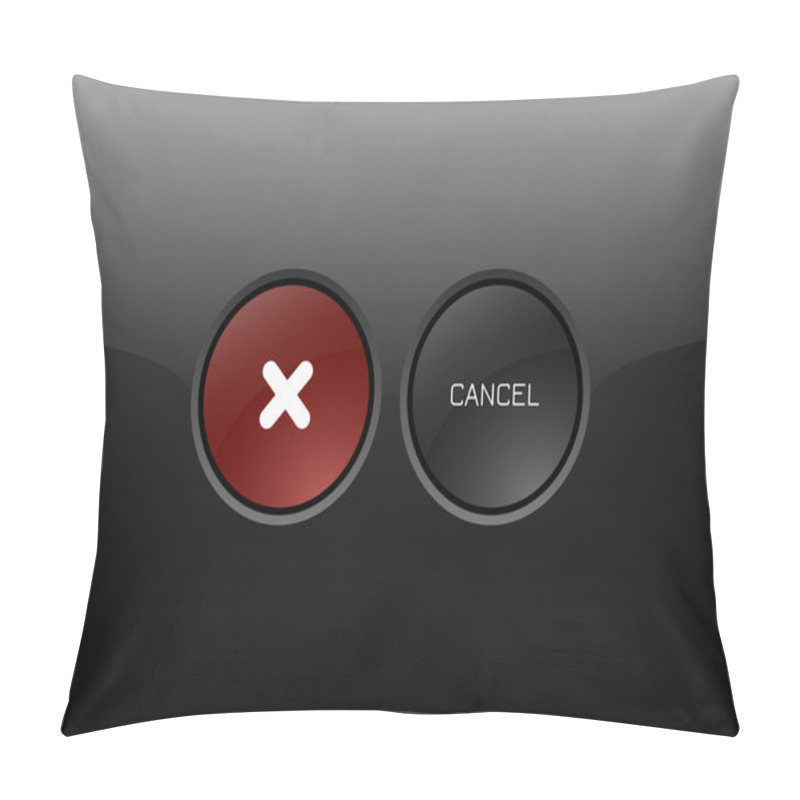 Personality  Cancel Buttons Pillow Covers