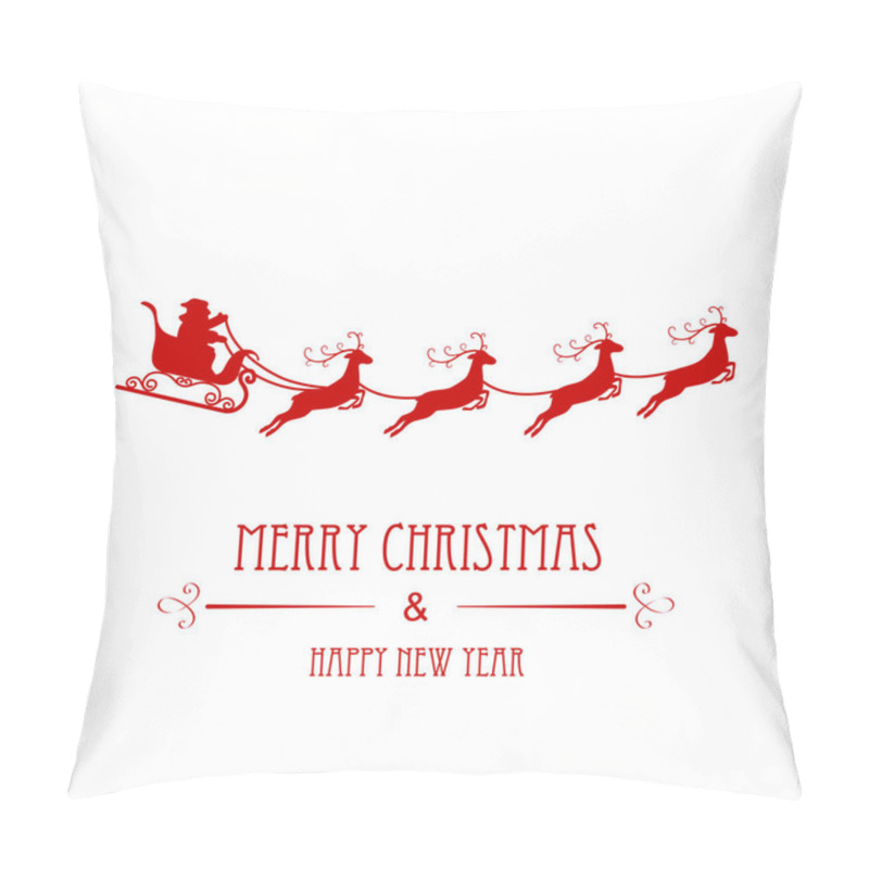 Personality  Santa Claus Silhouette Pillow Covers