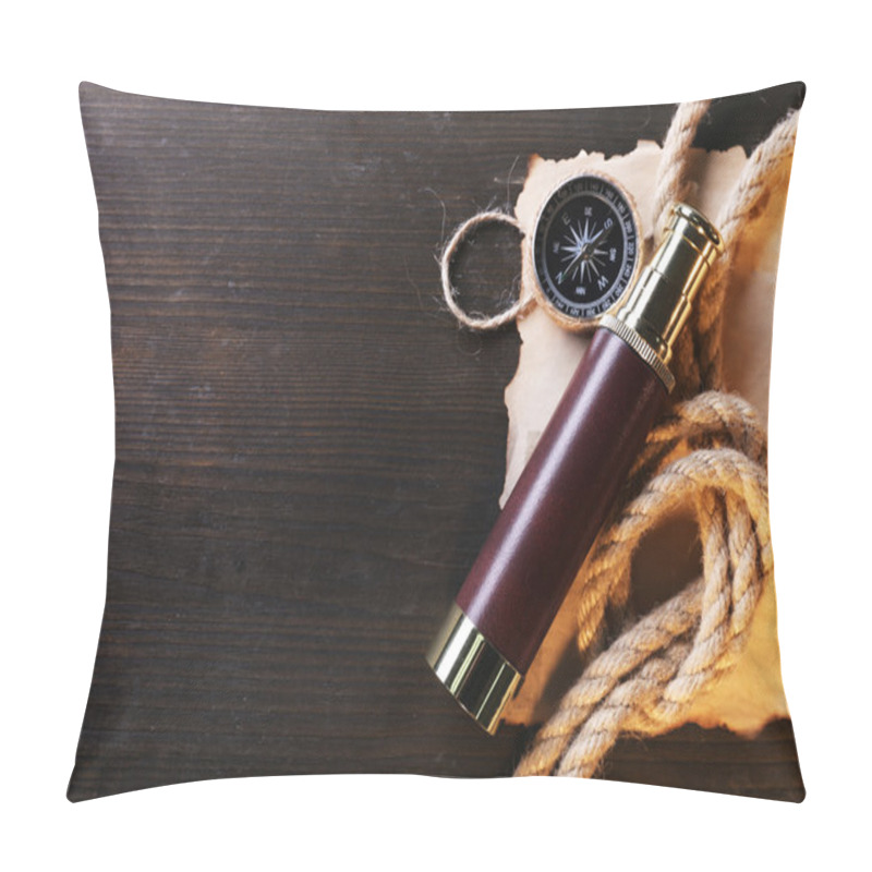 Personality  Marine Still Life Spyglass Pillow Covers