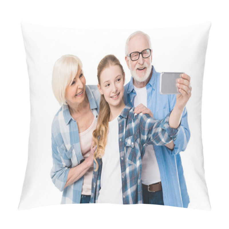 Personality  Family Taking Selfie Pillow Covers