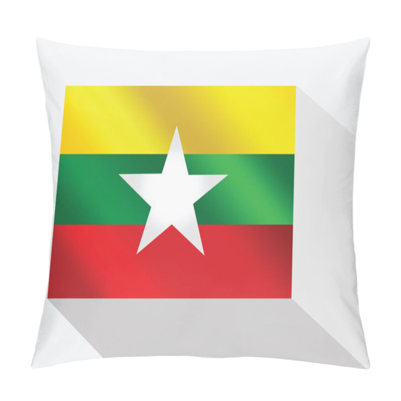 Personality  Union Of Myanmar Or Burma Flag Pillow Covers