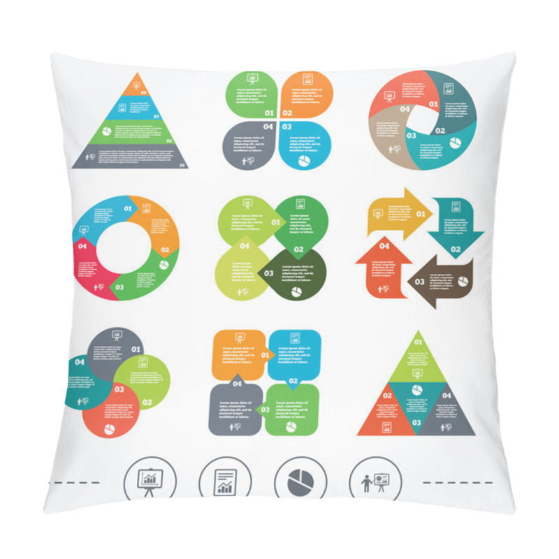 Personality  Diagram Graph Pie Chart. Pillow Covers