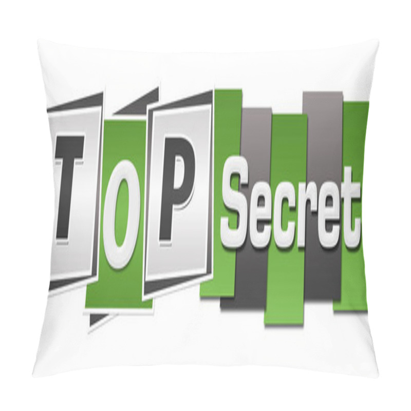 Personality  Top Secret Green Grey Stripes Squares Horizontal  Pillow Covers