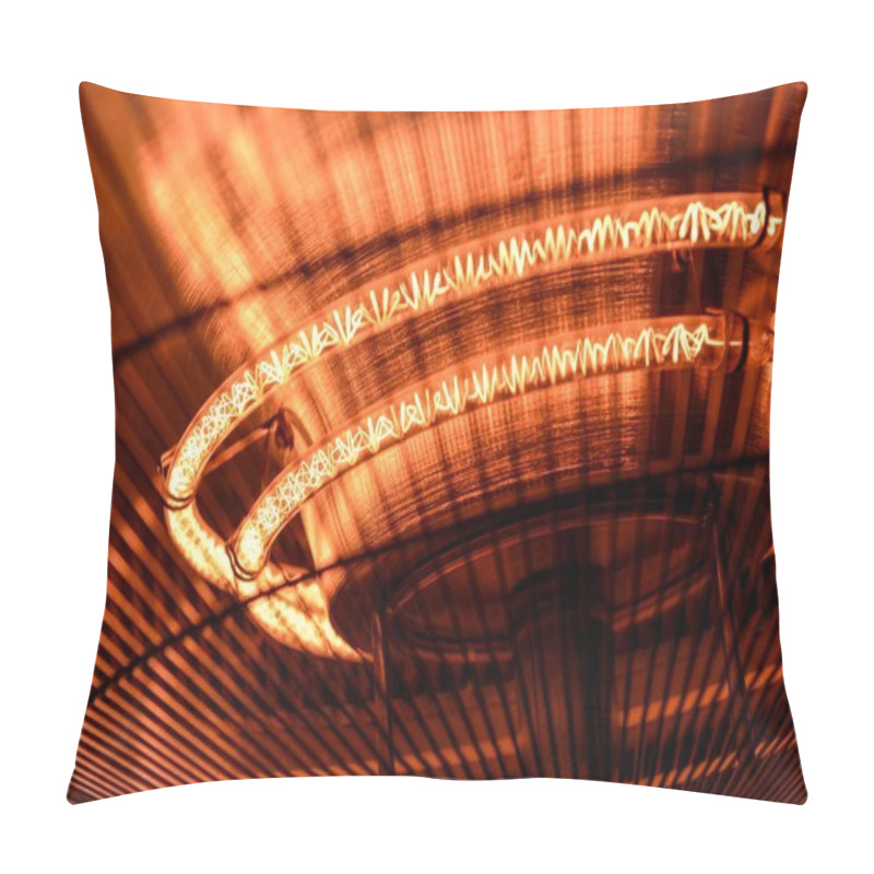 Personality  Electric Heater Closeup Photo Pillow Covers