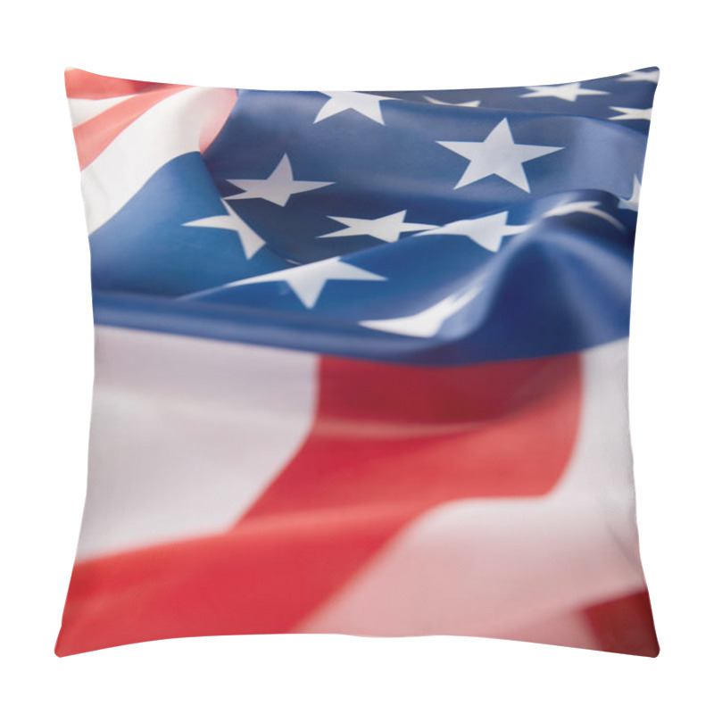 Personality  Full Frame Image Of United States Of America Flag  Pillow Covers