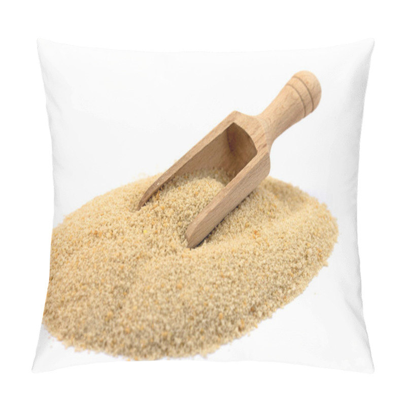 Personality  Breadcrumbs Isolated Against A White Background Pillow Covers