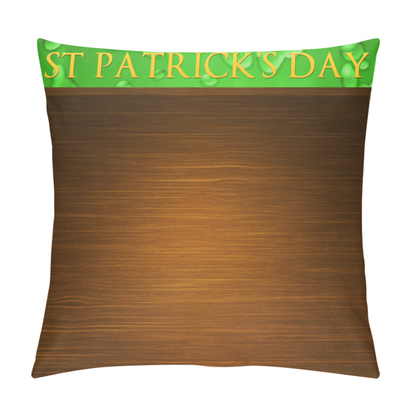 Personality  St Patricks Day Wood Background Pillow Covers