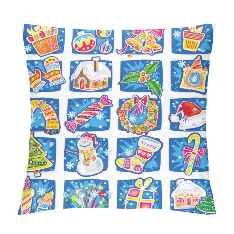 Personality  New Year And Christmas Set Pillow Covers