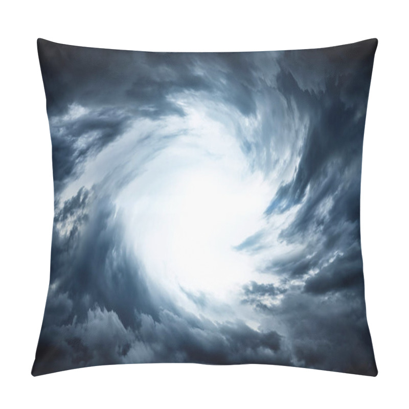 Personality  Blurred Swirl In The Dark Storm Clouds Pillow Covers