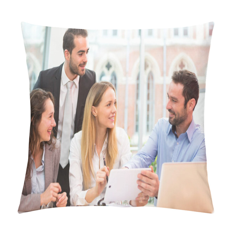 Personality  Group Of Business Workers Pillow Covers