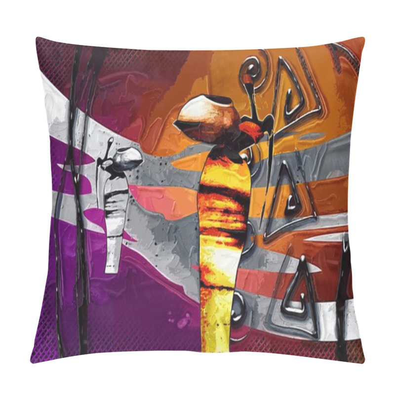 Personality  African Motive Art Pillow Covers