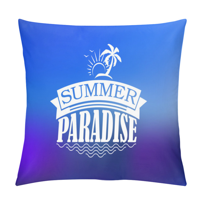 Personality  The Summer Paradise Poster Design Pillow Covers