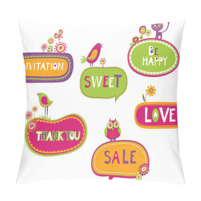 Personality  Collection Of Cute Retro Frames Pillow Covers