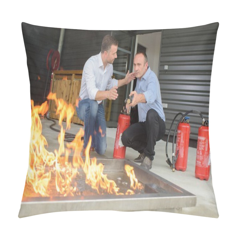 Personality  Testing The Fire Extinguisher Pillow Covers