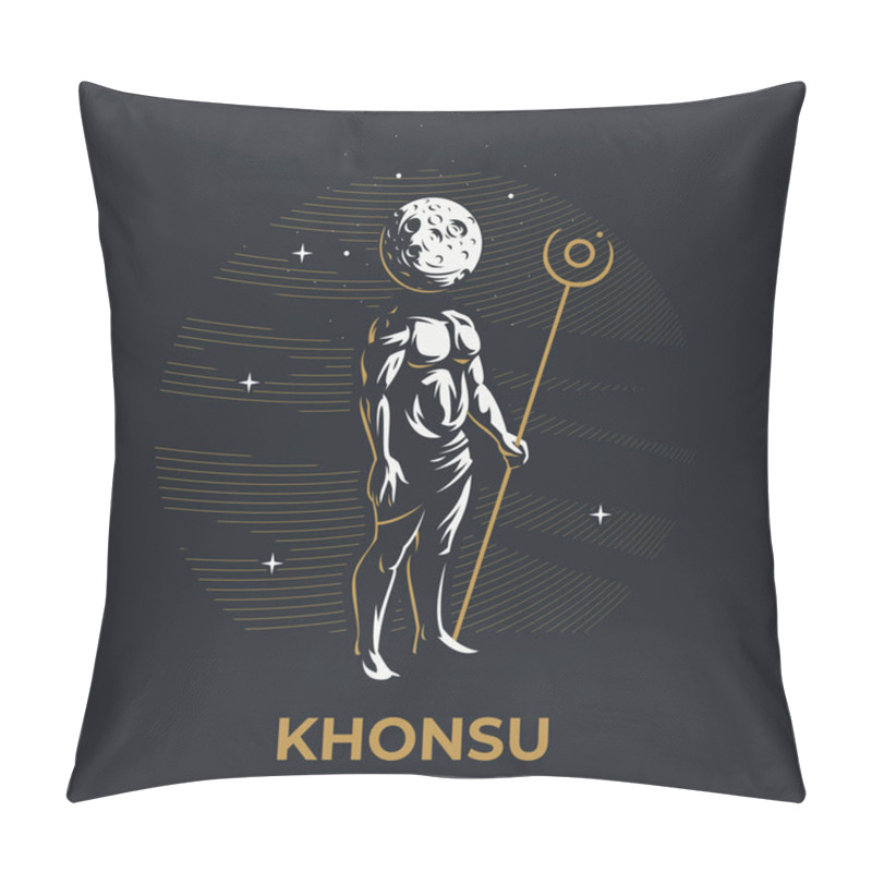 Personality  Egyptian God Khonsu. Pillow Covers