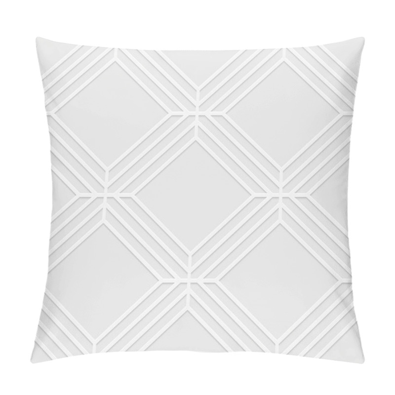 Personality  Seamless Pattern Of Rhombuses. Geometric Background. Unusual Lat Pillow Covers