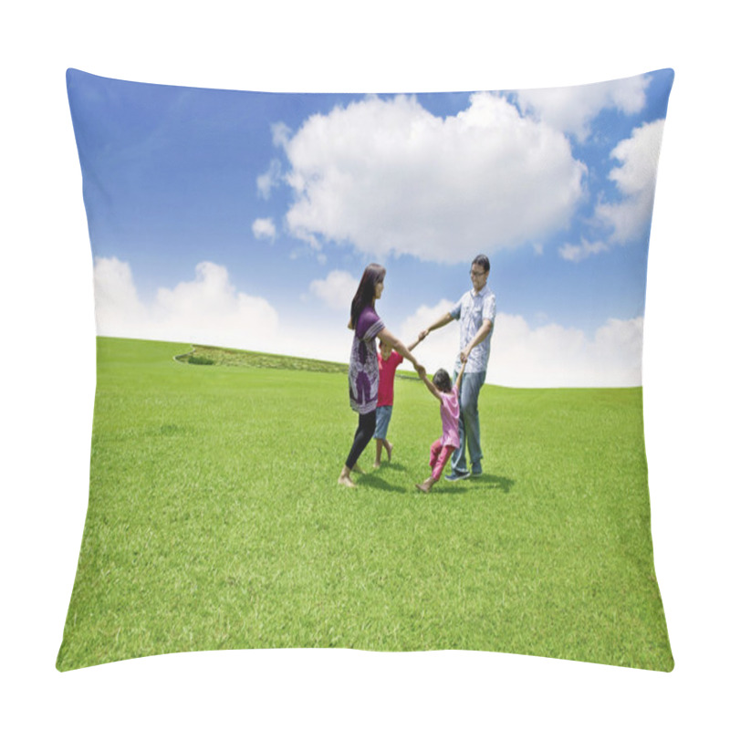 Personality  Happy Asian Family Pillow Covers