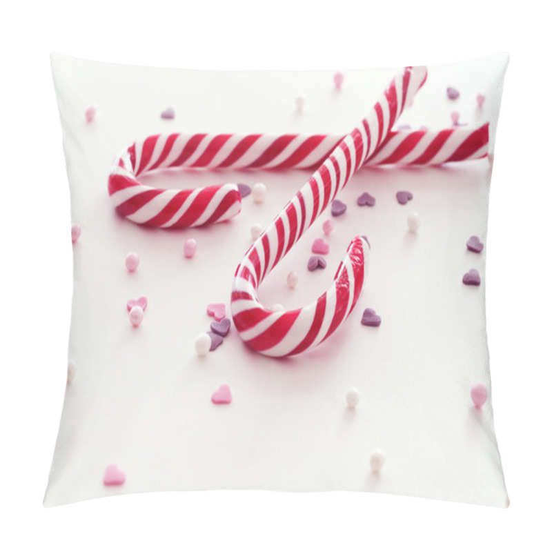 Personality  Christmas Candy Sticks Pillow Covers