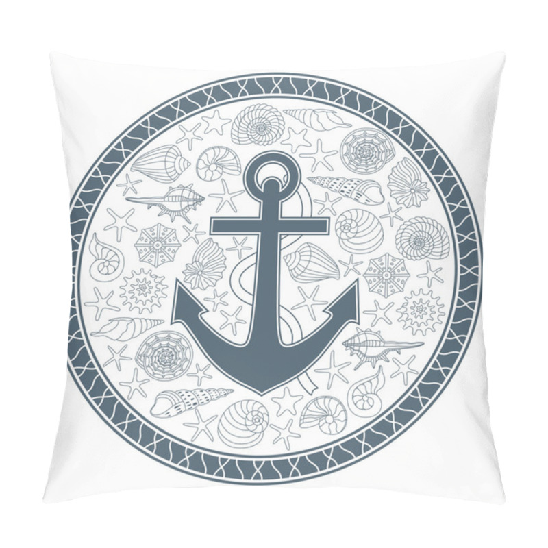 Personality  Anchor And Seashells Pillow Covers