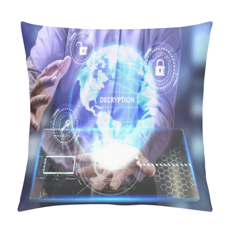 Personality  The Concept Of Business, Technology, The Internet And The Networ Pillow Covers