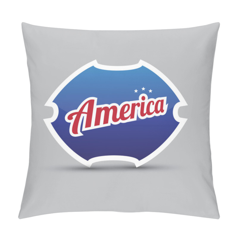 Personality  America Symbol - Blue Shield Pillow Covers