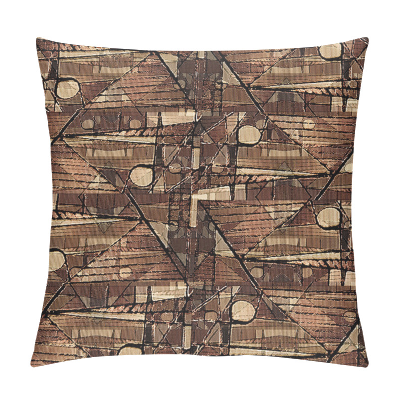 Personality  Geometric Abstract Collage Pattern Pillow Covers