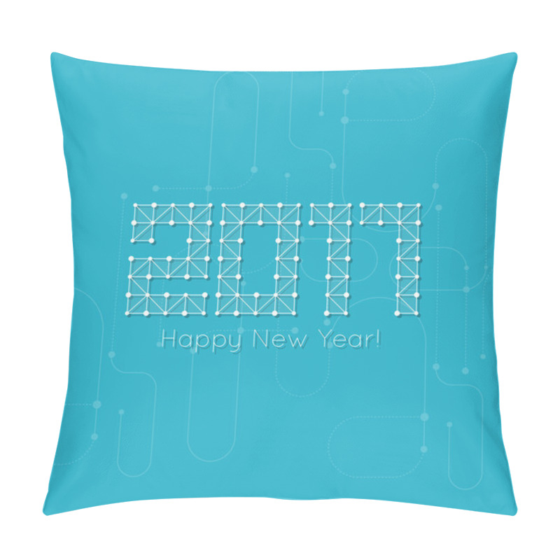 Personality  2017 Happy New Year Pillow Covers