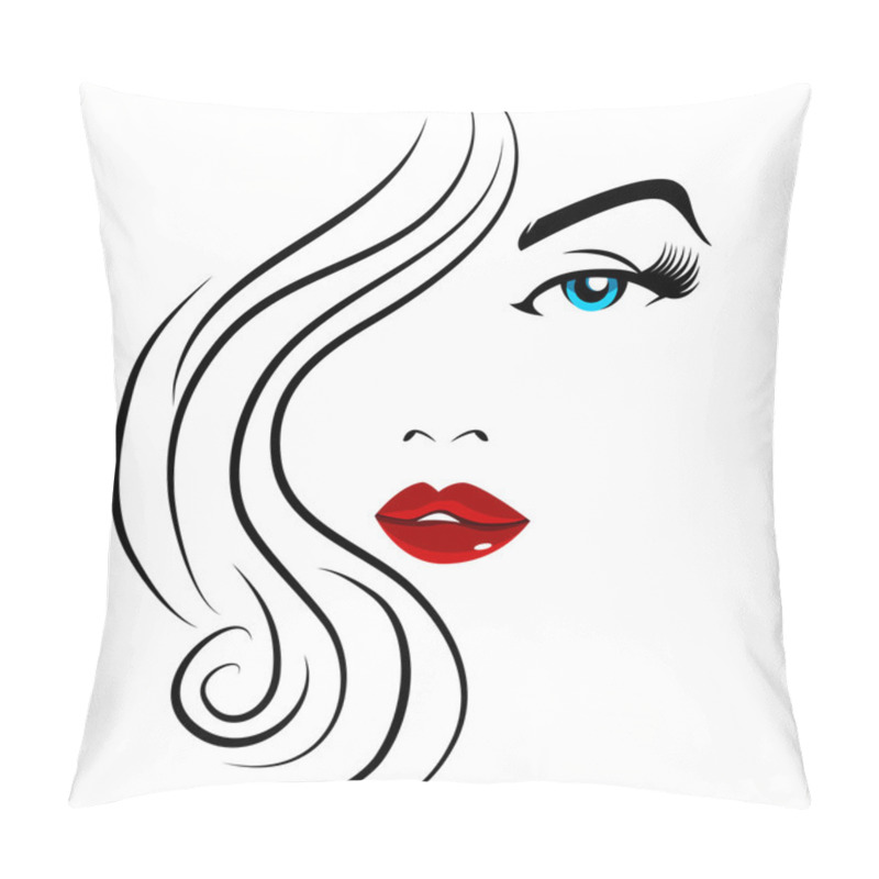 Personality  Pretty Face Girl Pillow Covers