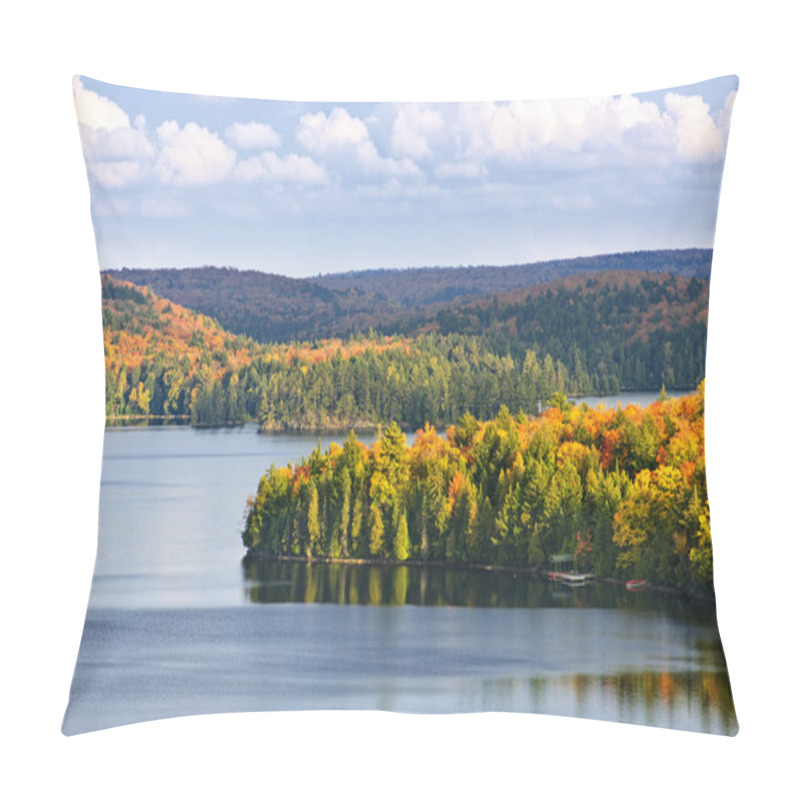 Personality  Fall Forest And Lake Pillow Covers