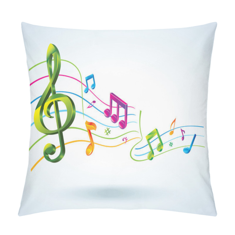 Personality  Abstract Music Background. Pillow Covers