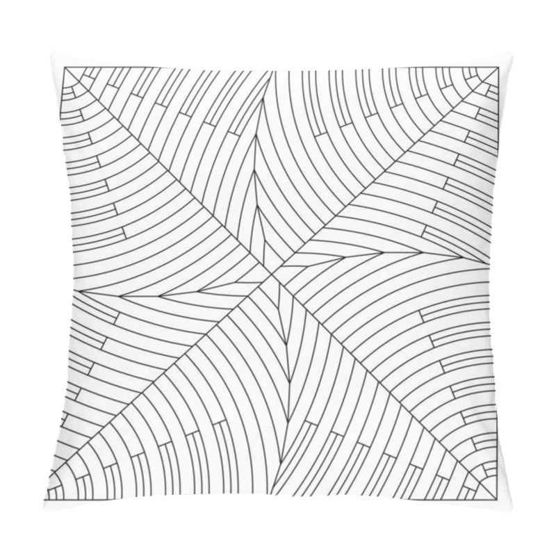 Personality  Tile Pattern Design. The Arrangement Of 4 Copies Of Intersecting And Overlapping Circles. Suitable For Texture, Surface Element And Coloring #300. EPS8. Pillow Covers