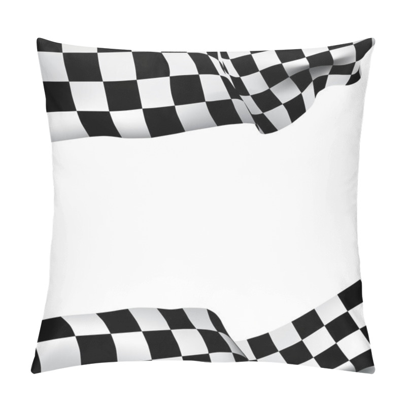 Personality  Background Checkered Flag Pillow Covers