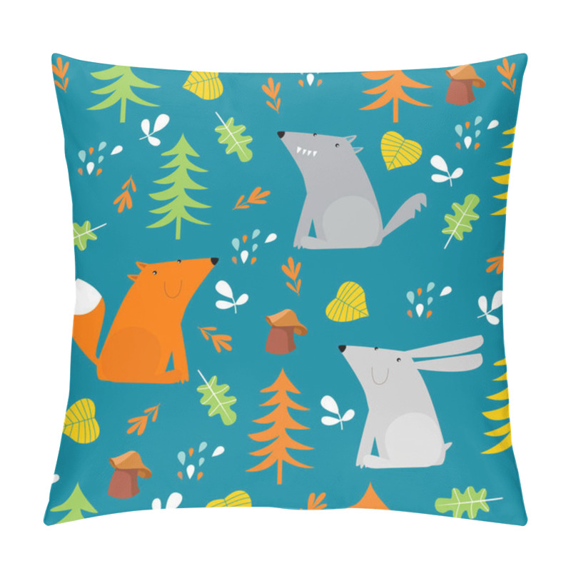 Personality  Vector Forest Seamless Pattern  Pillow Covers