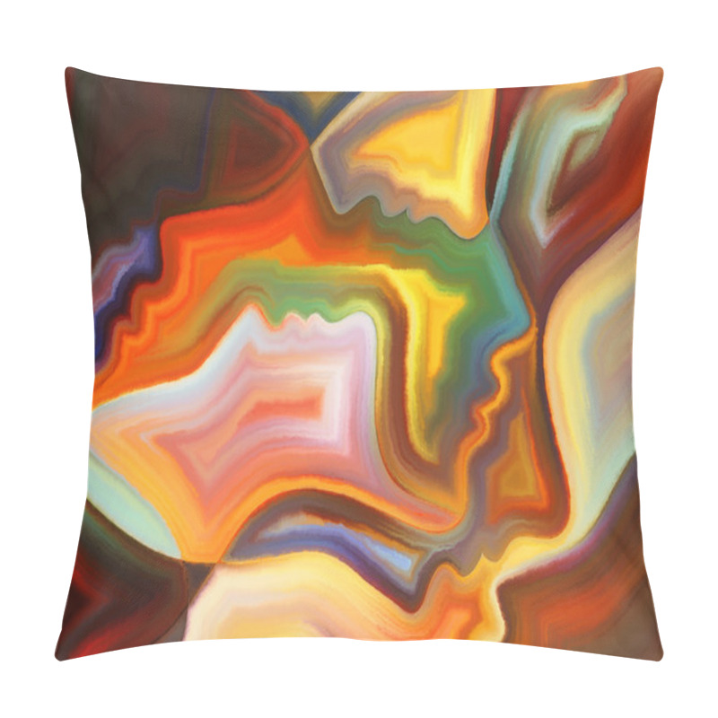 Personality  Fragmented Profile Pillow Covers