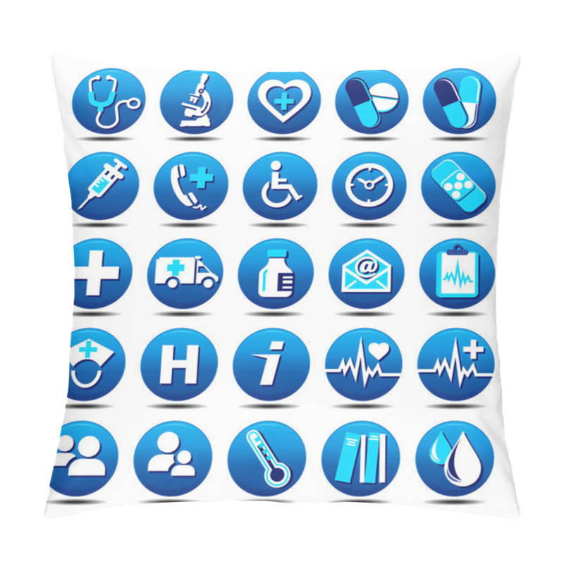 Personality  Health Care Icons Pillow Covers