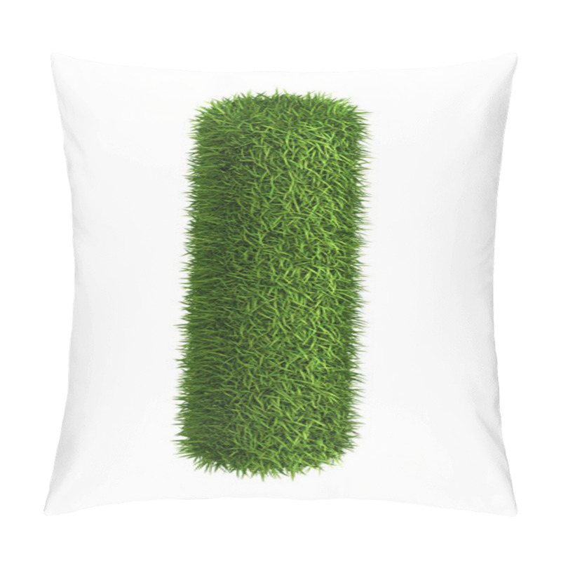 Personality  Natural Grass Letter I Pillow Covers