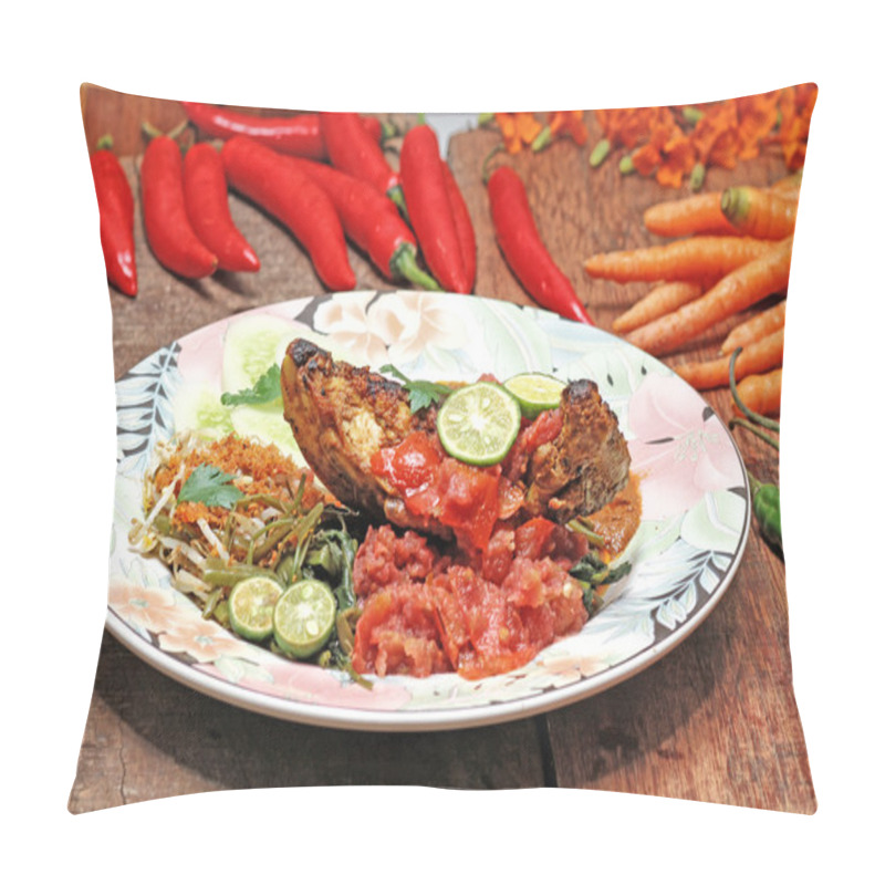 Personality  Ayam Bakar Taliwang, Indonesian Food Pillow Covers