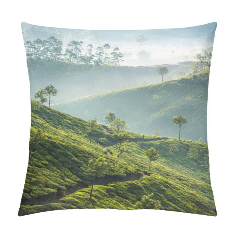 Personality  Tea Plantations In Munnar, India Pillow Covers