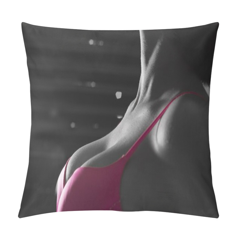 Personality  Beautiful Woman With Brassiere Pillow Covers