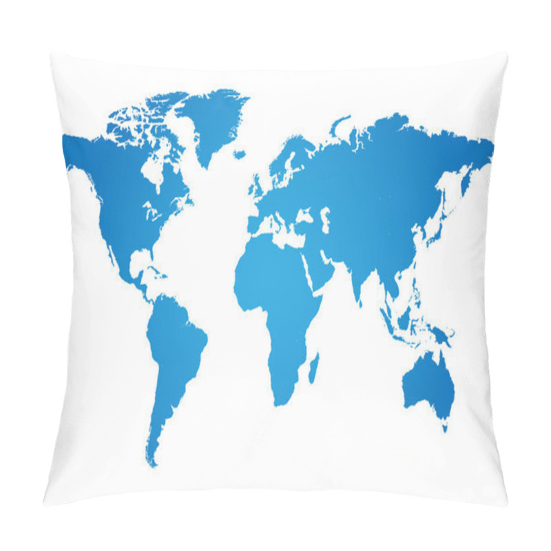 Personality  World Map Illustration Pillow Covers