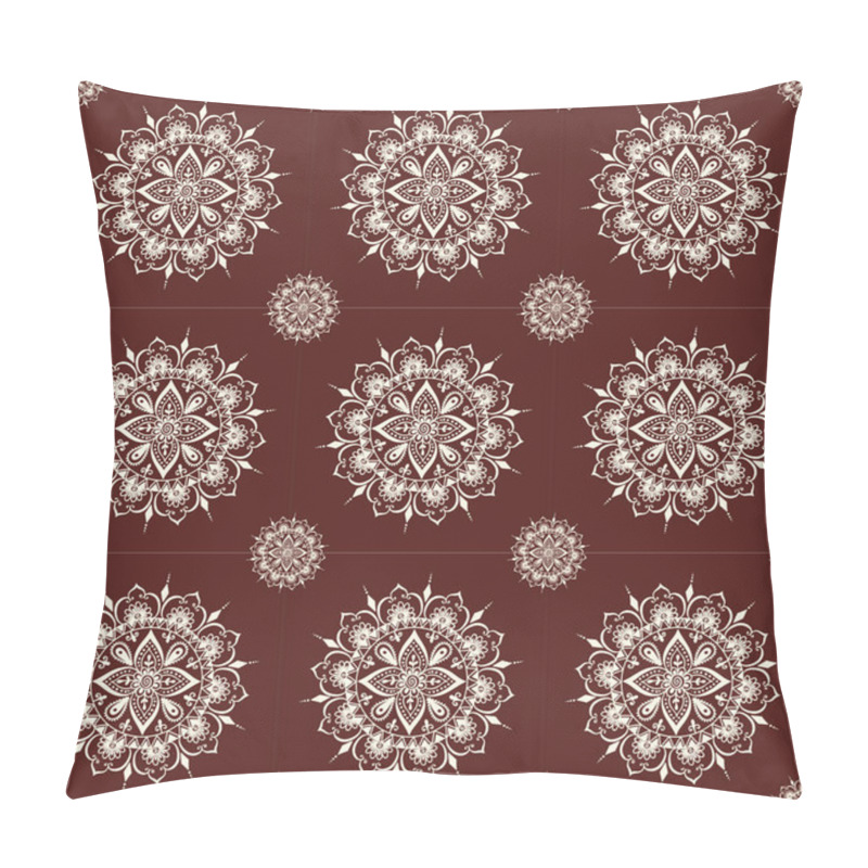 Personality  Mehendi Pattern Illustration Pillow Covers