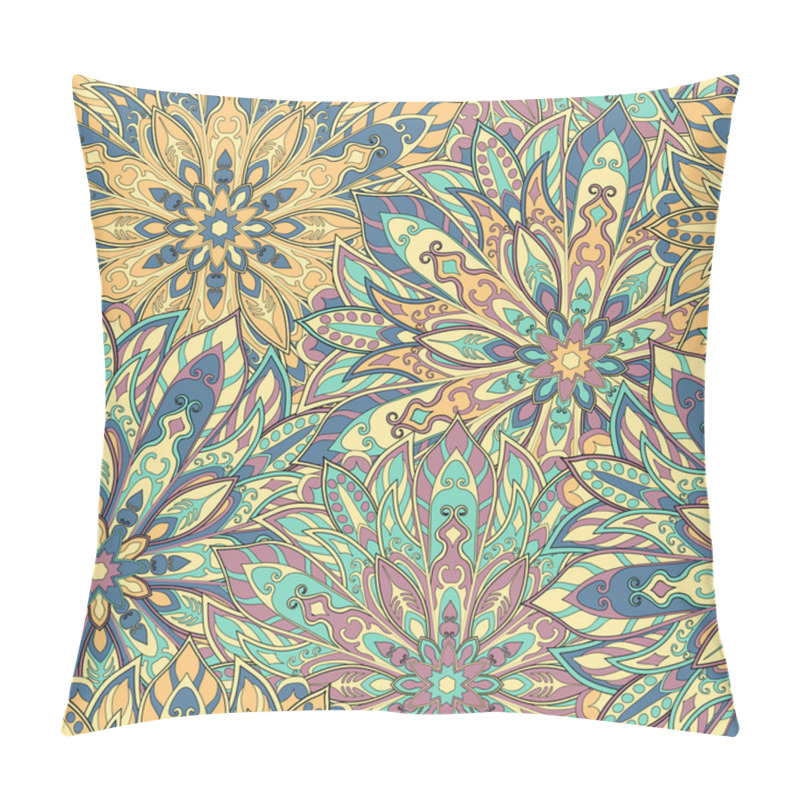 Personality  Seamless Mandala Pattern Pillow Covers