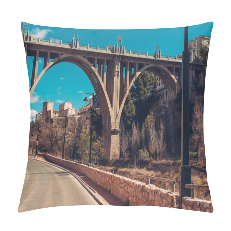 Personality  San Jordi (St. Georges) Bridge In Alcoy City. Spain Pillow Covers