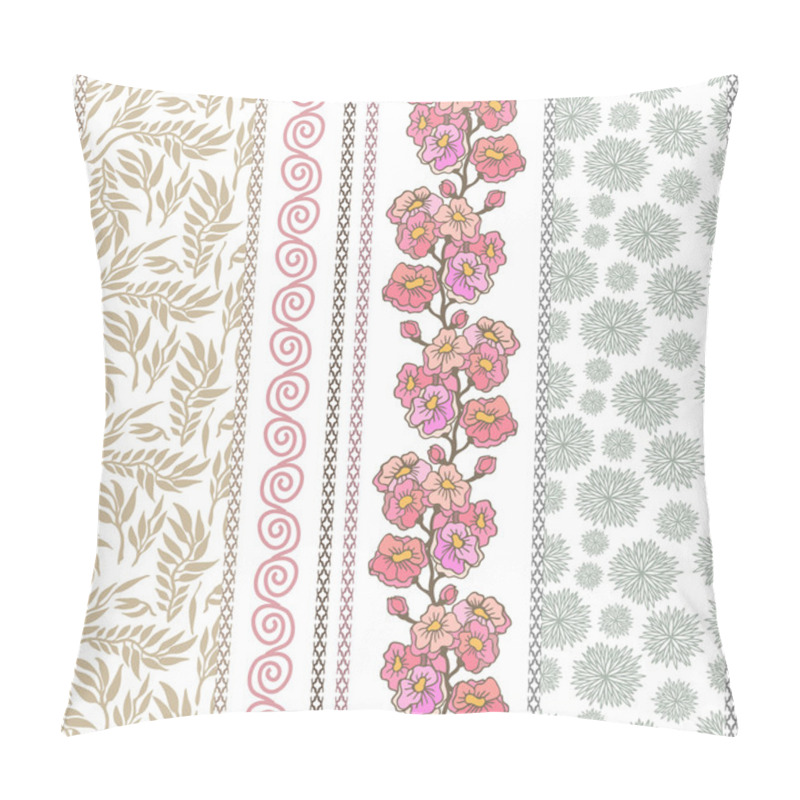 Personality  Set Of Rich Retro Lace Borders With Bohemian Motifs. Pillow Covers